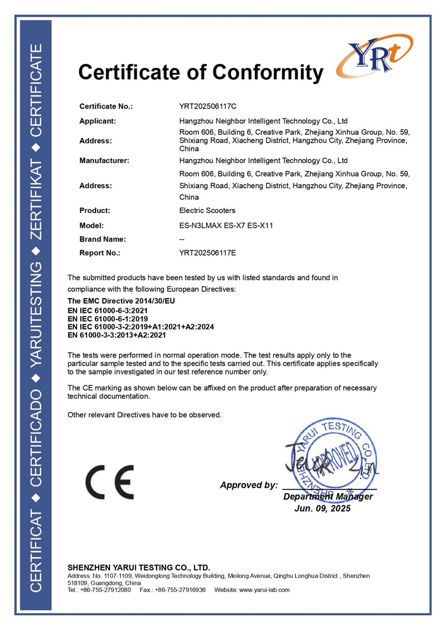 CE EMC - AURORIDE